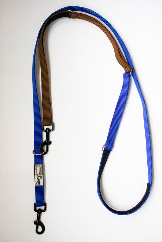 Correa para perro azul y marrón