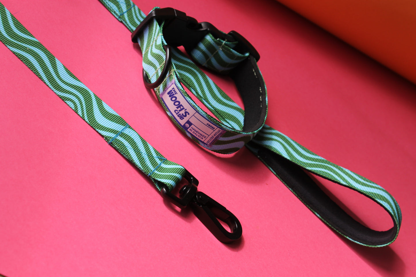 PACK - Correa y collar perro Copacabana Wave