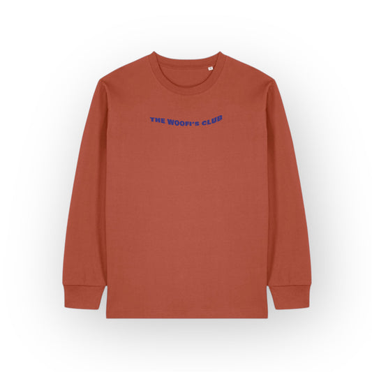 Camiseta de manga larga teja - Surfing Woofi