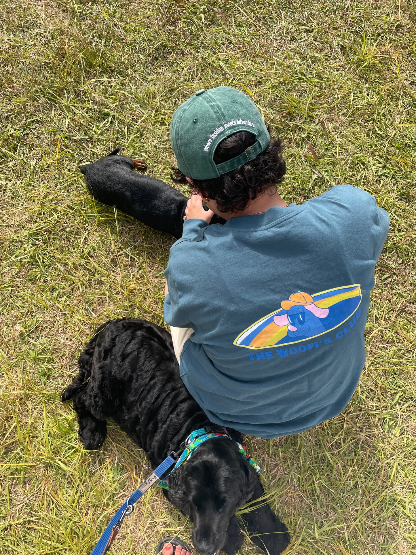 Camiseta de manga larga verde - Surfing Woofi