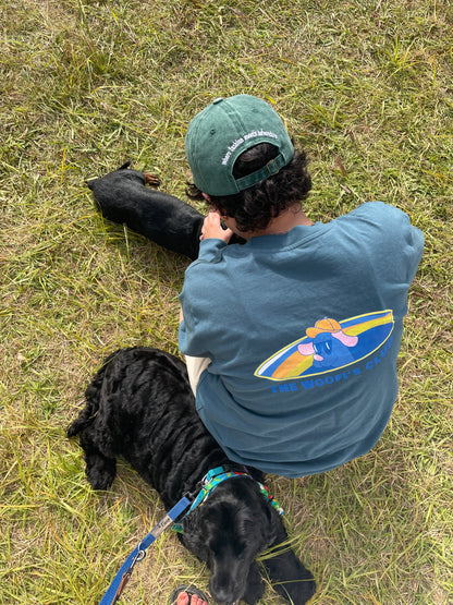 Camiseta de manga larga verde - Surfing Woofi