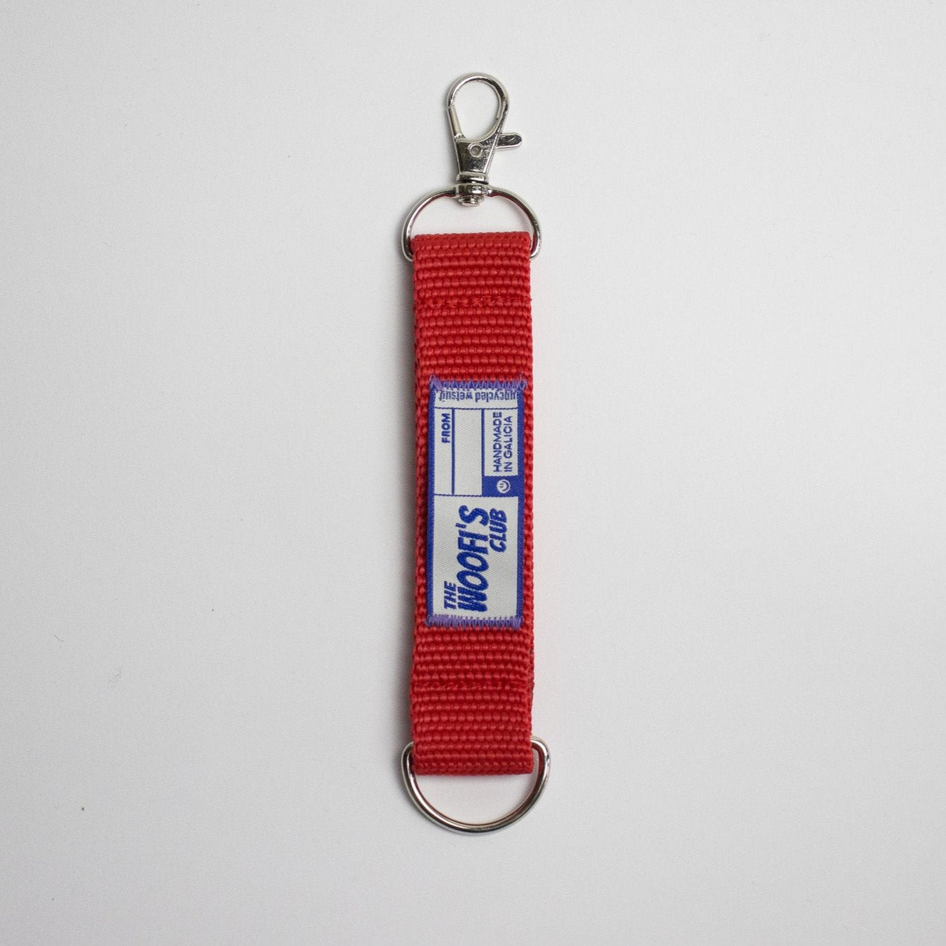 Llavero sostenible para perro color rojo